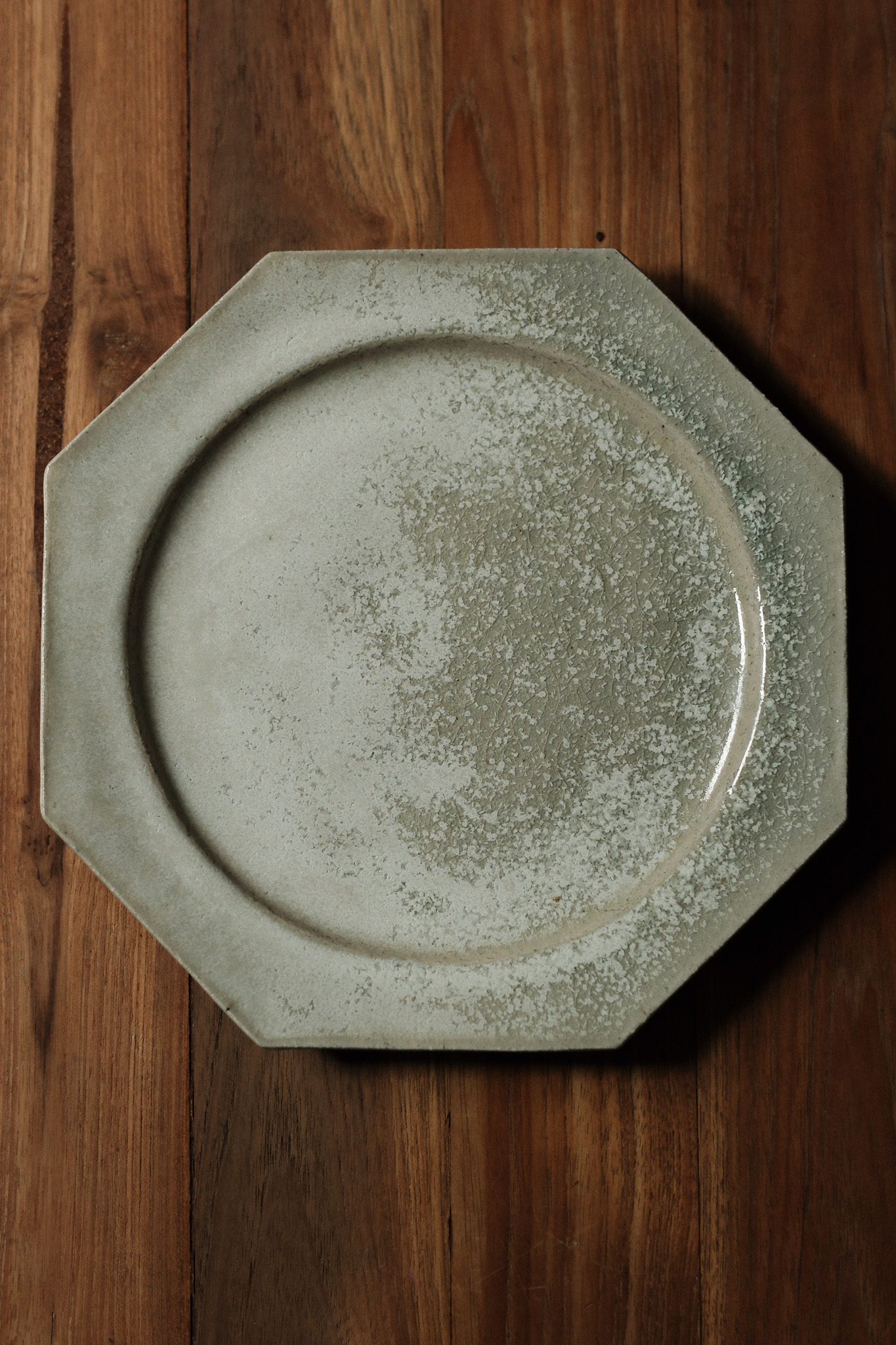 藤原志鈴香 八角寬邊盤